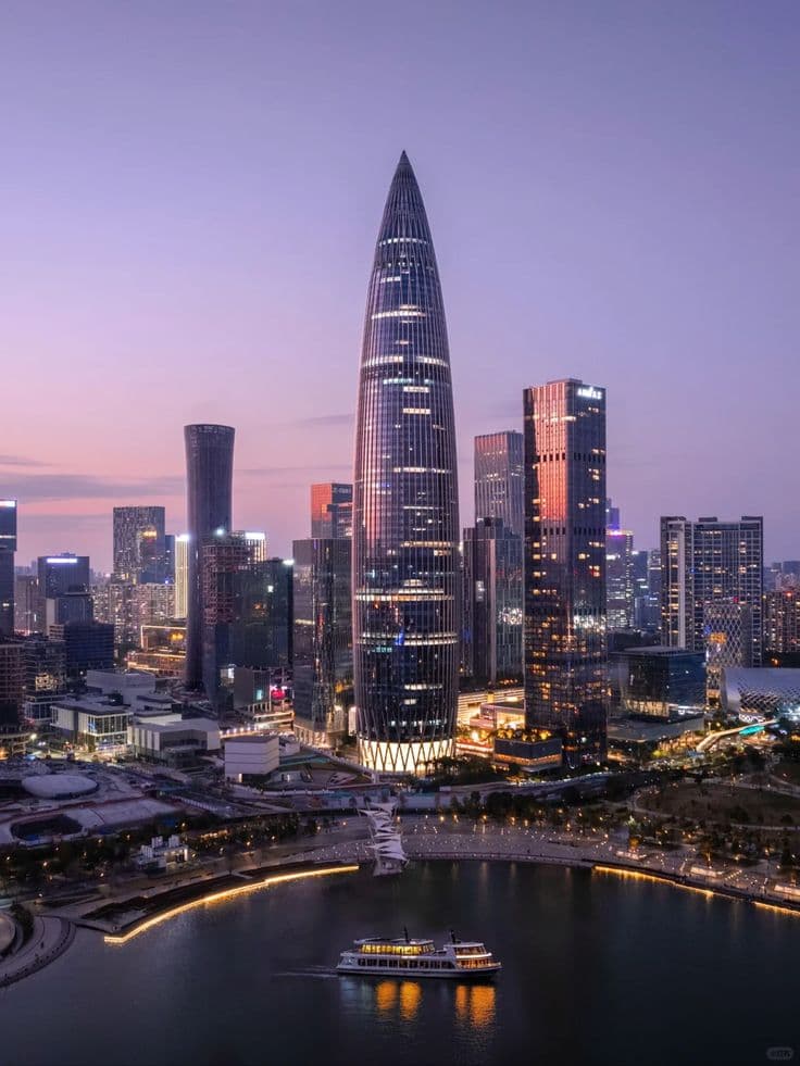 深圳湾天际线夜景